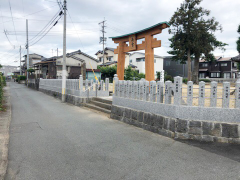 雨宮神社　玉垣