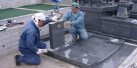 熊本地震で倒壊した記念碑の移設復旧！