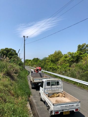 ポンプで圧送